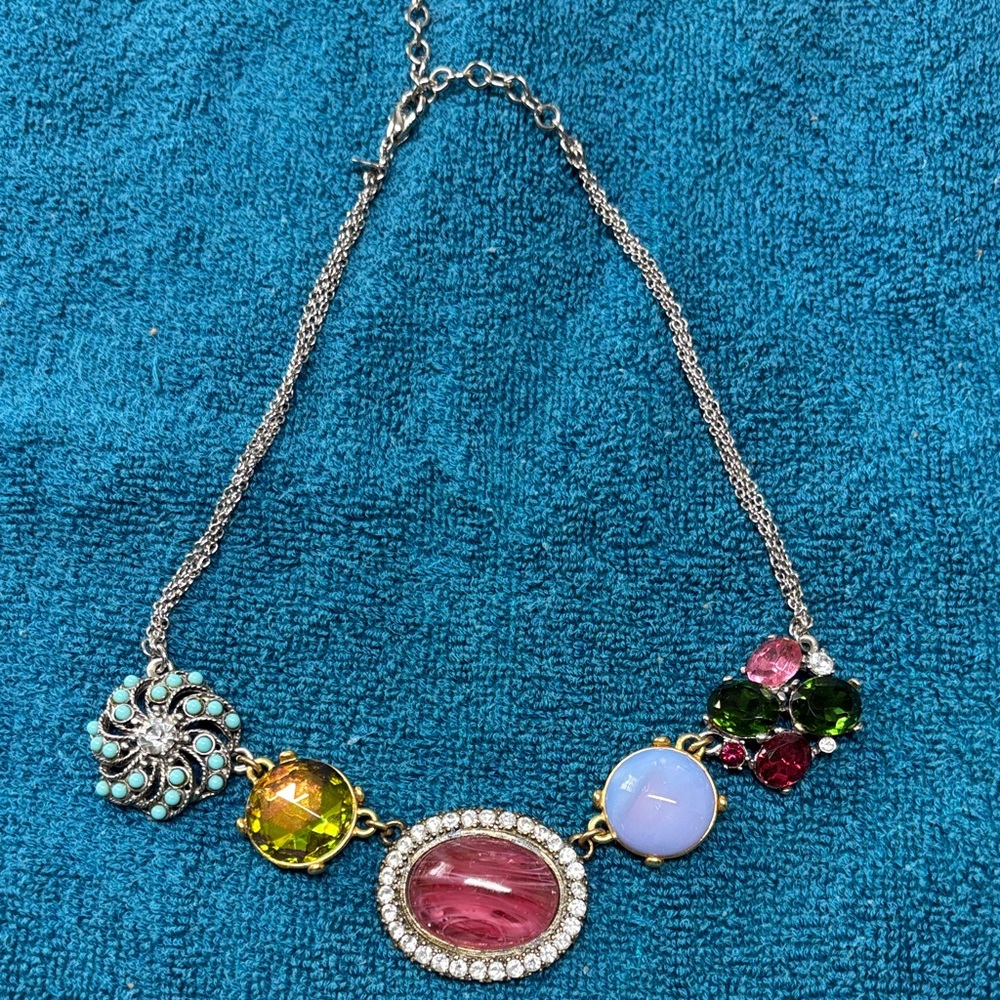 Multicolor Statement Necklace - image 1